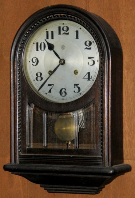 林時計製造所／１０インチ頭丸掛け時計