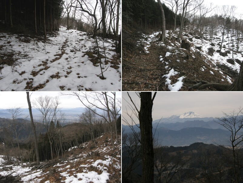 主稜線への峠道